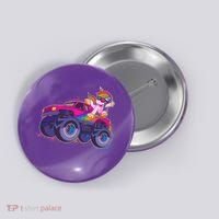 Monster Truck Unicorn Button thumb 0