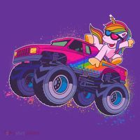 Monster Truck Unicorn Women's T-Shirt thumb 6