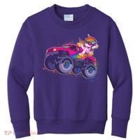 Monster Truck Unicorn Kids Sweatshirt thumb 0