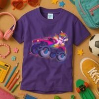 Monster Truck Unicorn Kids T-Shirt thumb 3