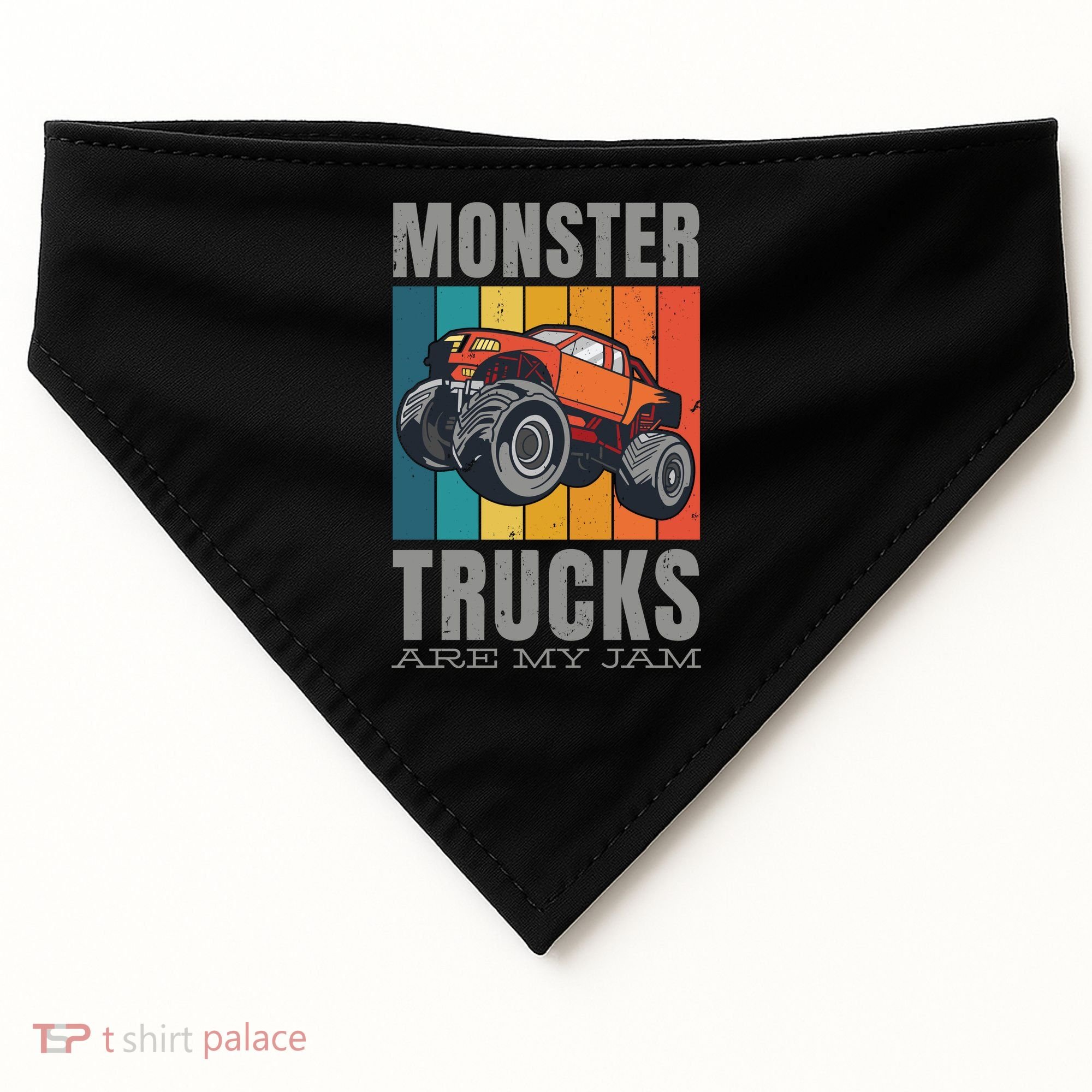 Monster Trucks Are My Jam USA-Made Doggie Bandana