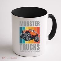 Monster Trucks Are My Jam Coffee Mug thumb 1
