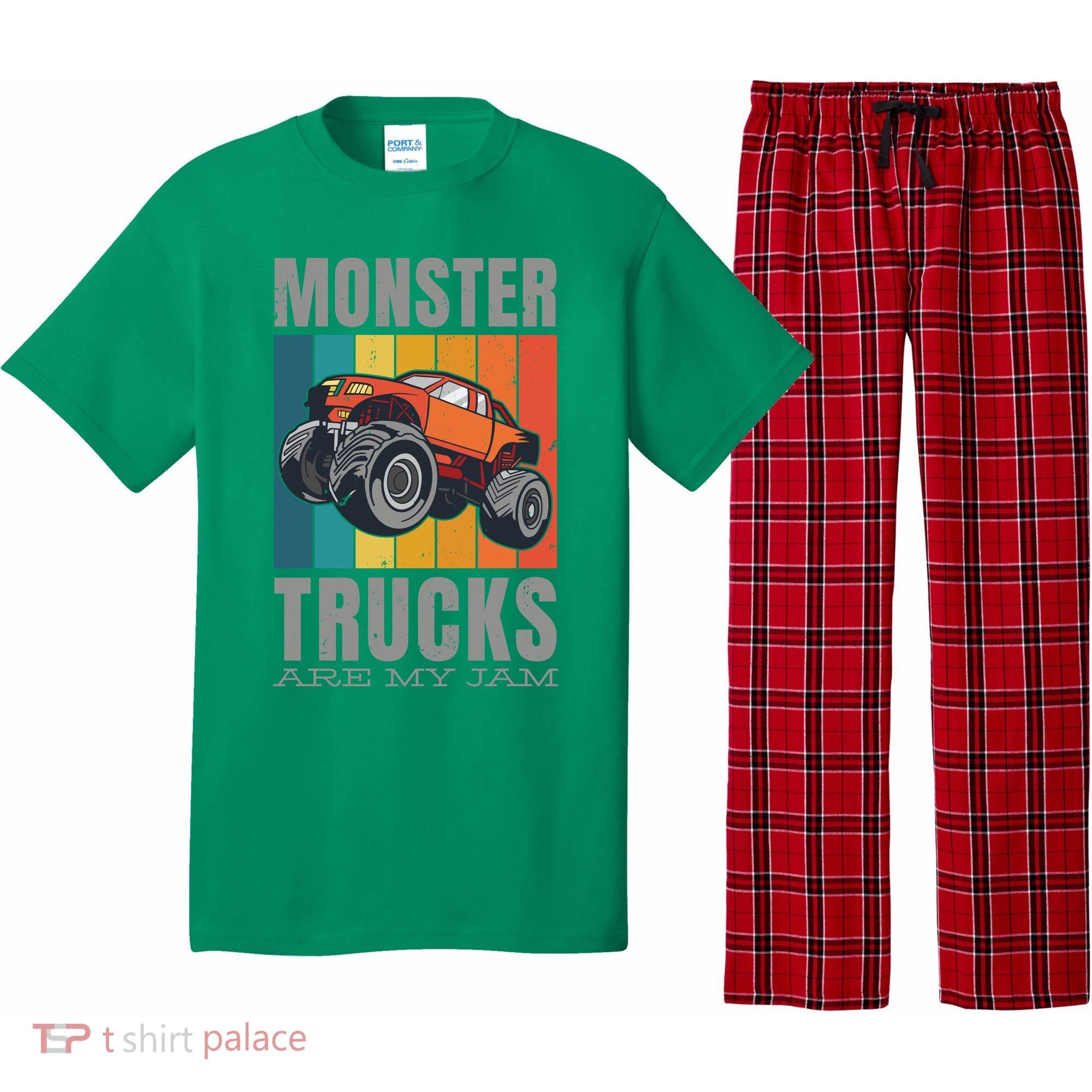 Monster Trucks Are My Jam Pajama Set