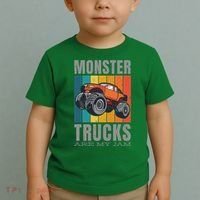 Monster Trucks Are My Jam Toddler T-Shirt thumb 2