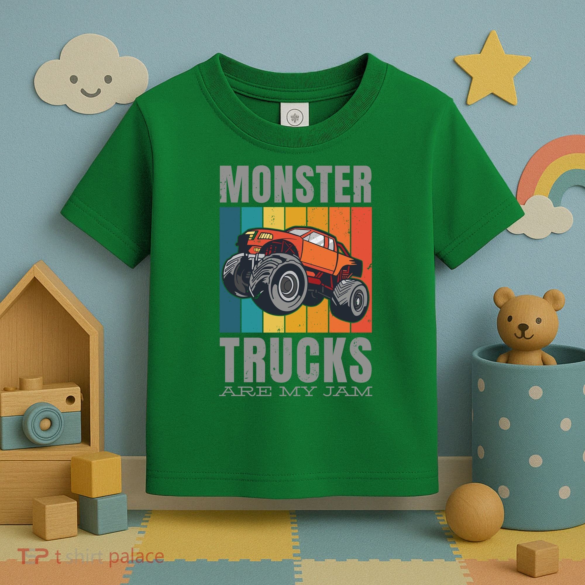 Monster Trucks Are My Jam Toddler T-Shirt