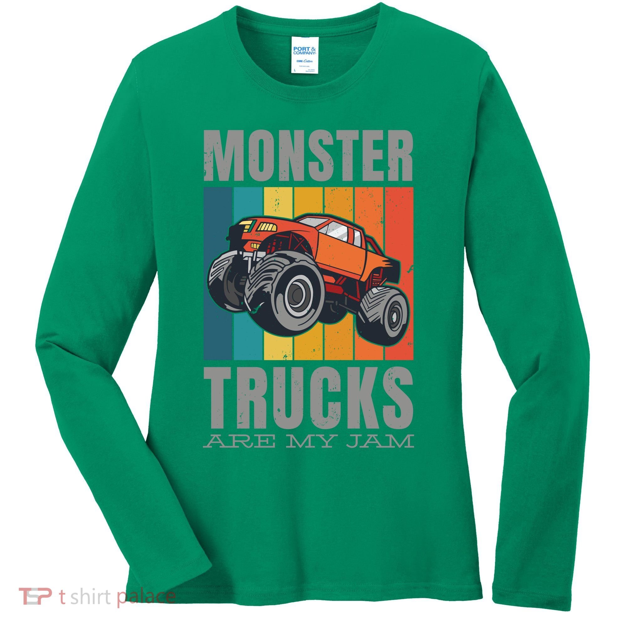 Monster Trucks Are My Jam Women's Long Sleeve Shirt
