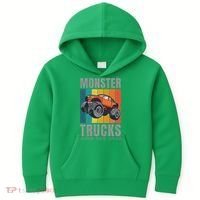 Monster Trucks Are My Jam Kids Hoodie thumb 0