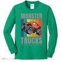 Monster Trucks Are My Jam Kids Long Sleeve Shirt thumb 0