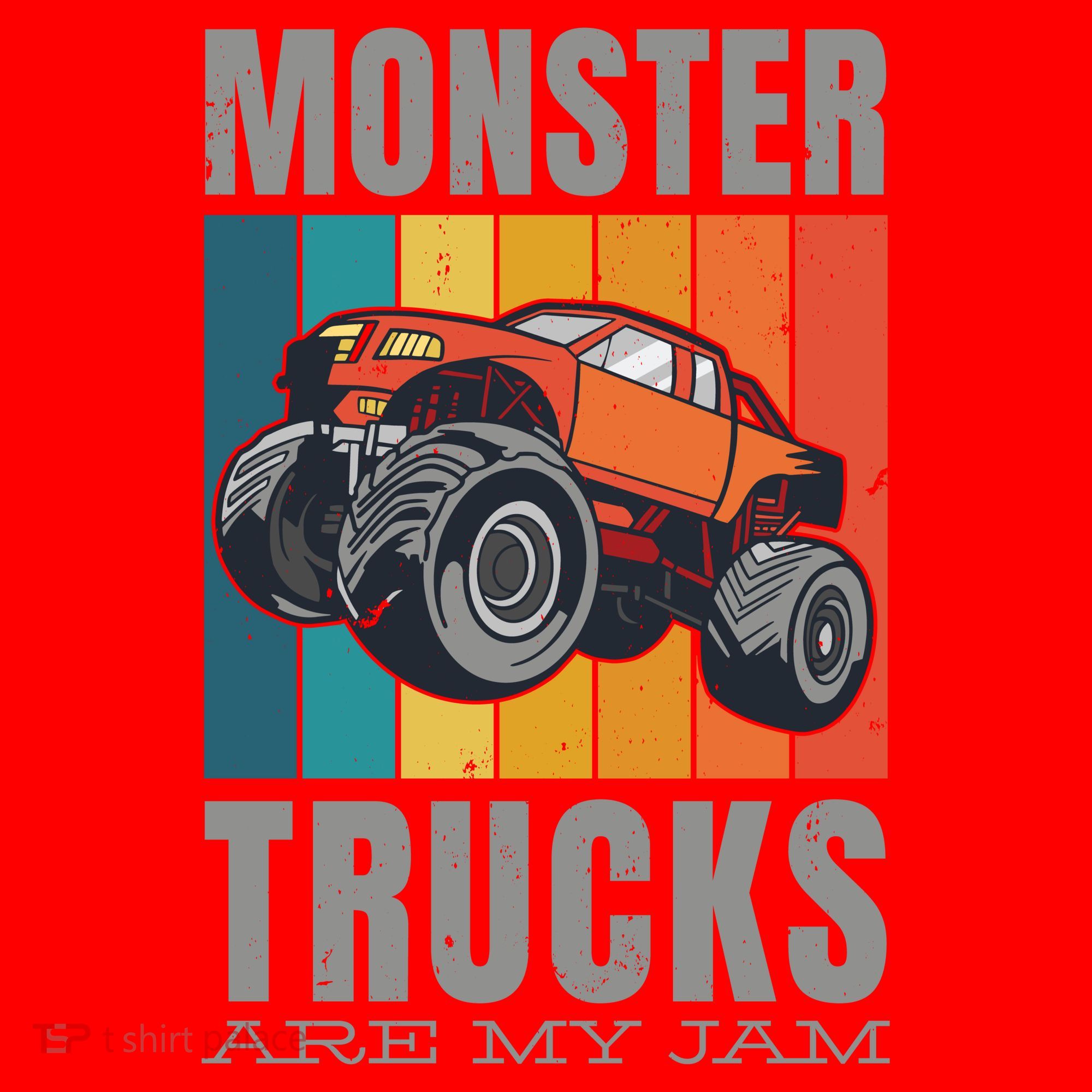 Monster Trucks Are My Jam Santa Hat