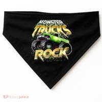 Monster Trucks Rock USA-Made Doggie Bandana thumb 0