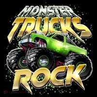 Monster Trucks Rock USA-Made Doggie Bandana thumb 2
