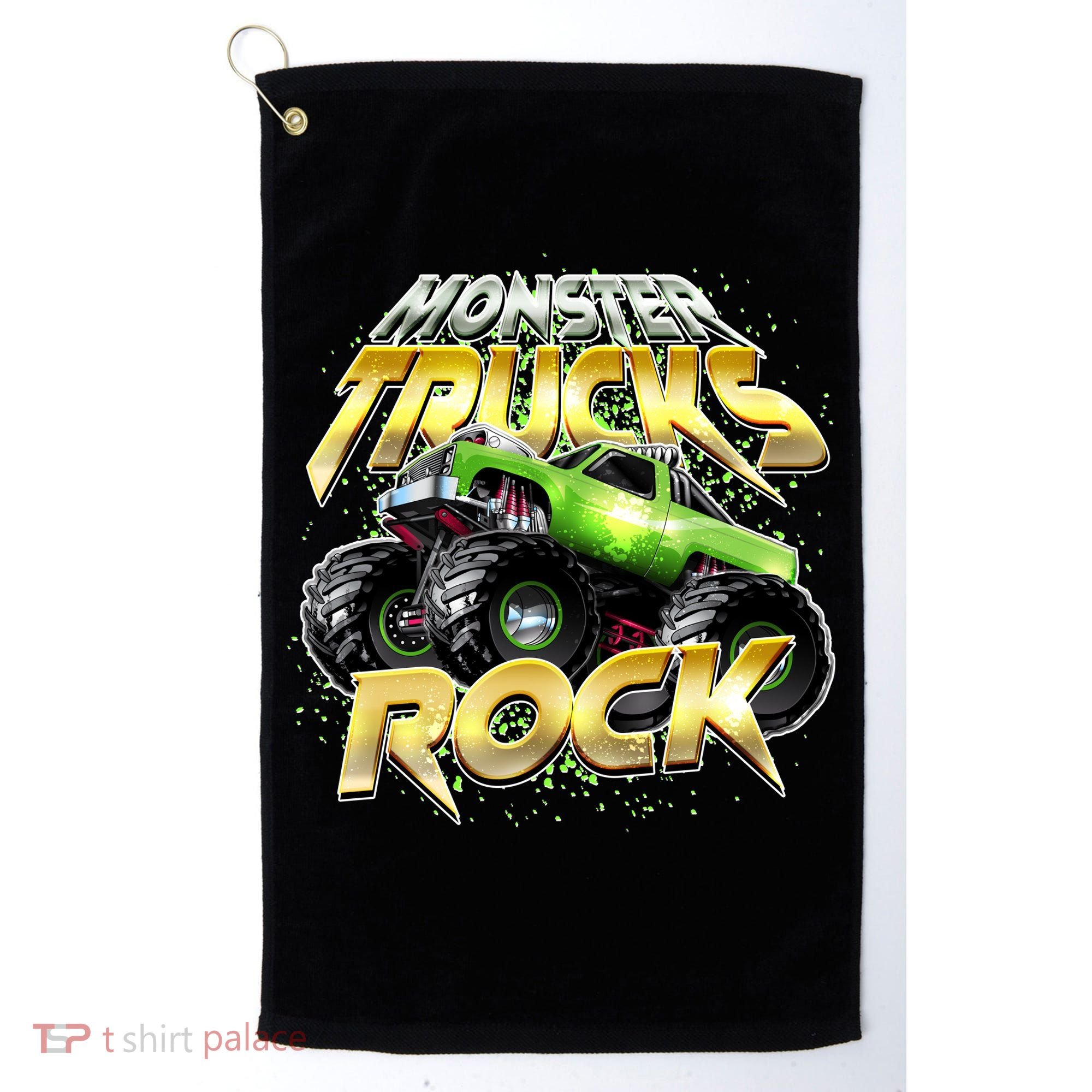 Monster Trucks Rock Golf Towel