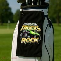 Monster Trucks Rock Golf Towel thumb 2