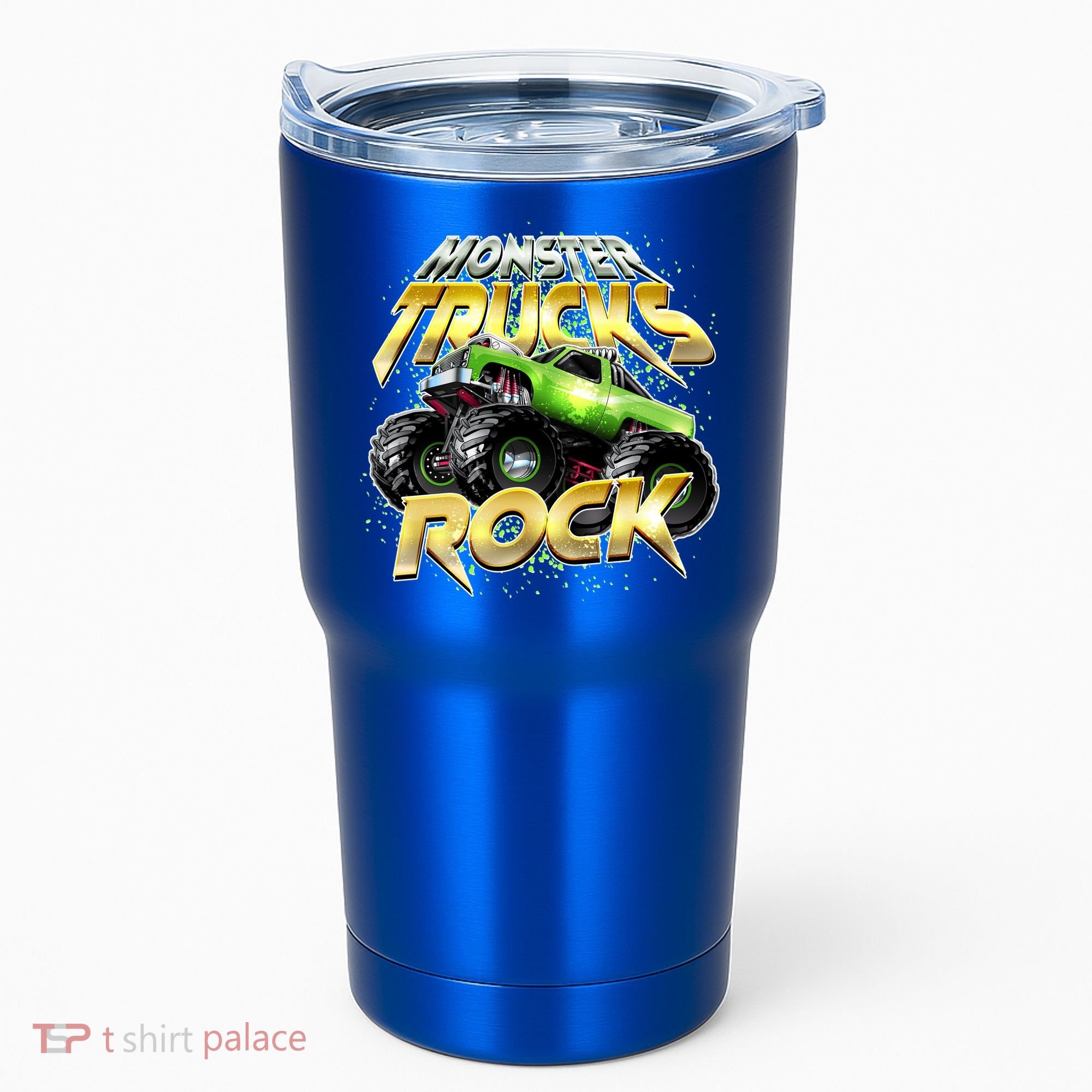Monster Trucks Rock Tumbler