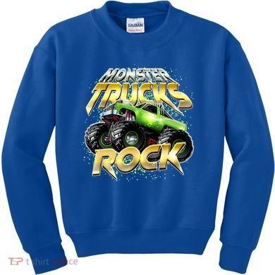 Monster Trucks Rock Kids Sweatshirt