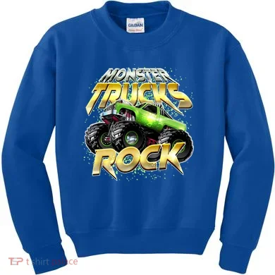 Monster Trucks Rock Kids Sweatshirt