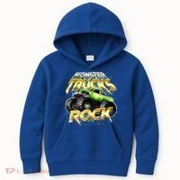 Monster Trucks Rock Kids Hoodie thumb 0