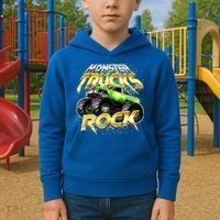 Monster Trucks Rock Kids Hoodie thumb 2