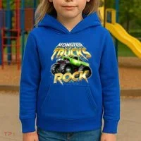 Monster Trucks Rock Kids Hoodie thumb 3