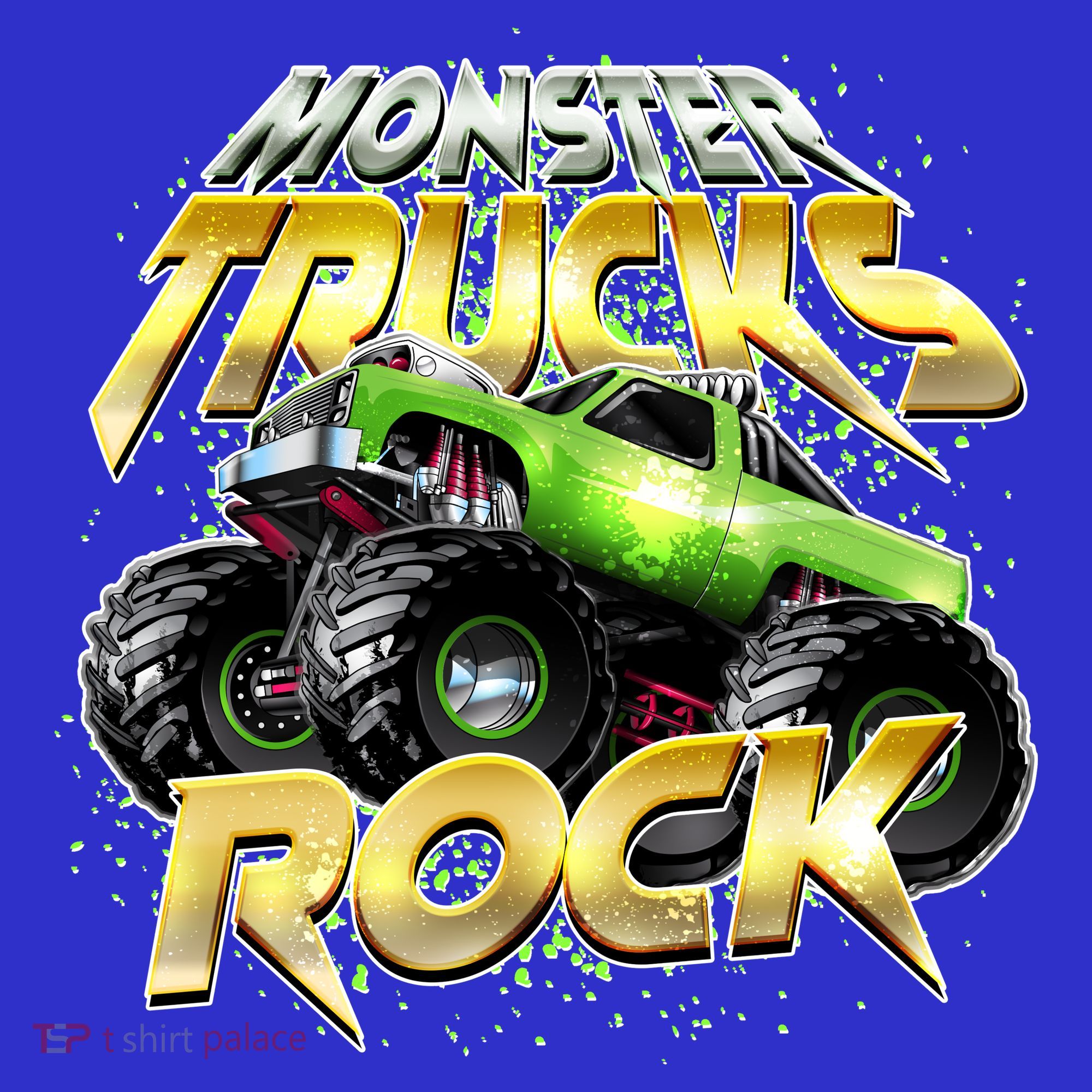Monster Trucks Rock Kids Hoodie