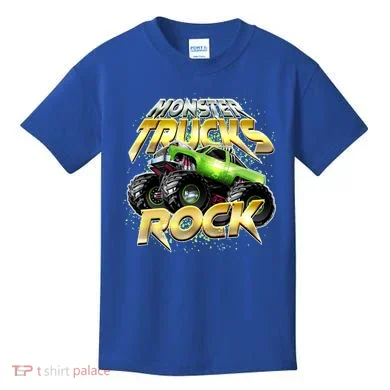 Monster Trucks Rock Kids T-Shirt