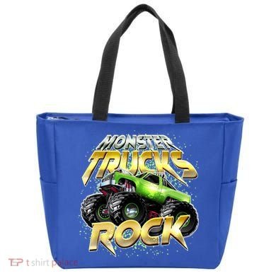 Monster Trucks Rock Tote Bag