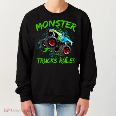 Monster Trucks Rule Women's Sweatshirt