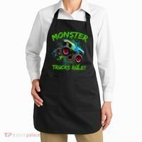 Monster Trucks Rule Apron thumb 2
