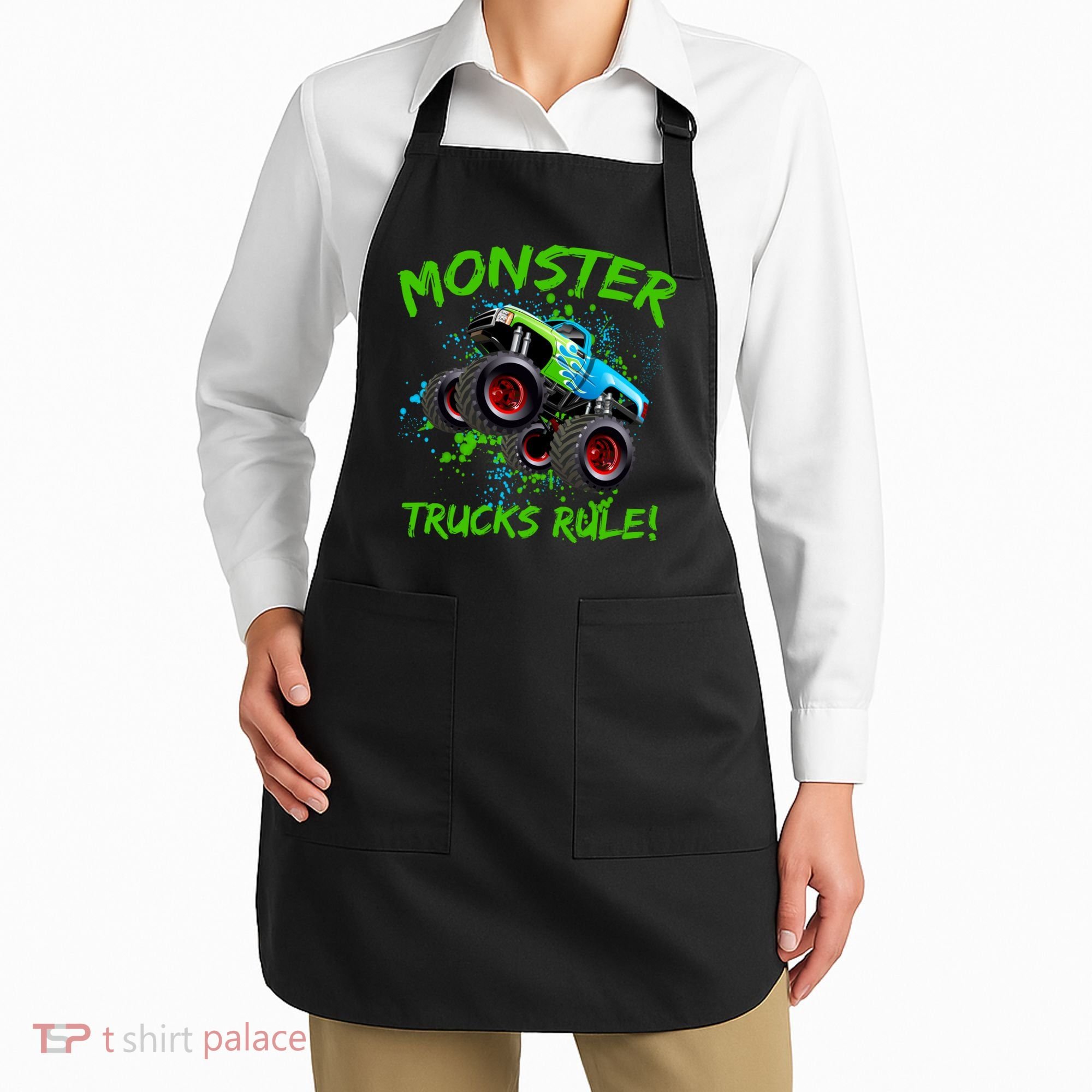 Monster Trucks Rule Apron