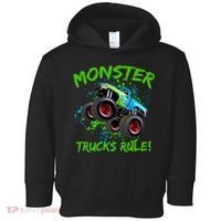 Monster Trucks Rule Toddler Hoodie thumb 0