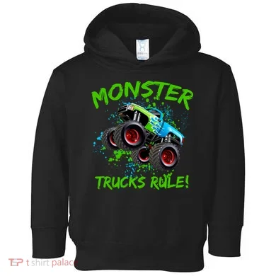 Monster Trucks Rule Toddler Hoodie