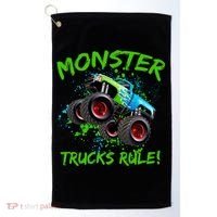 Monster Trucks Rule Golf Towel thumb 0