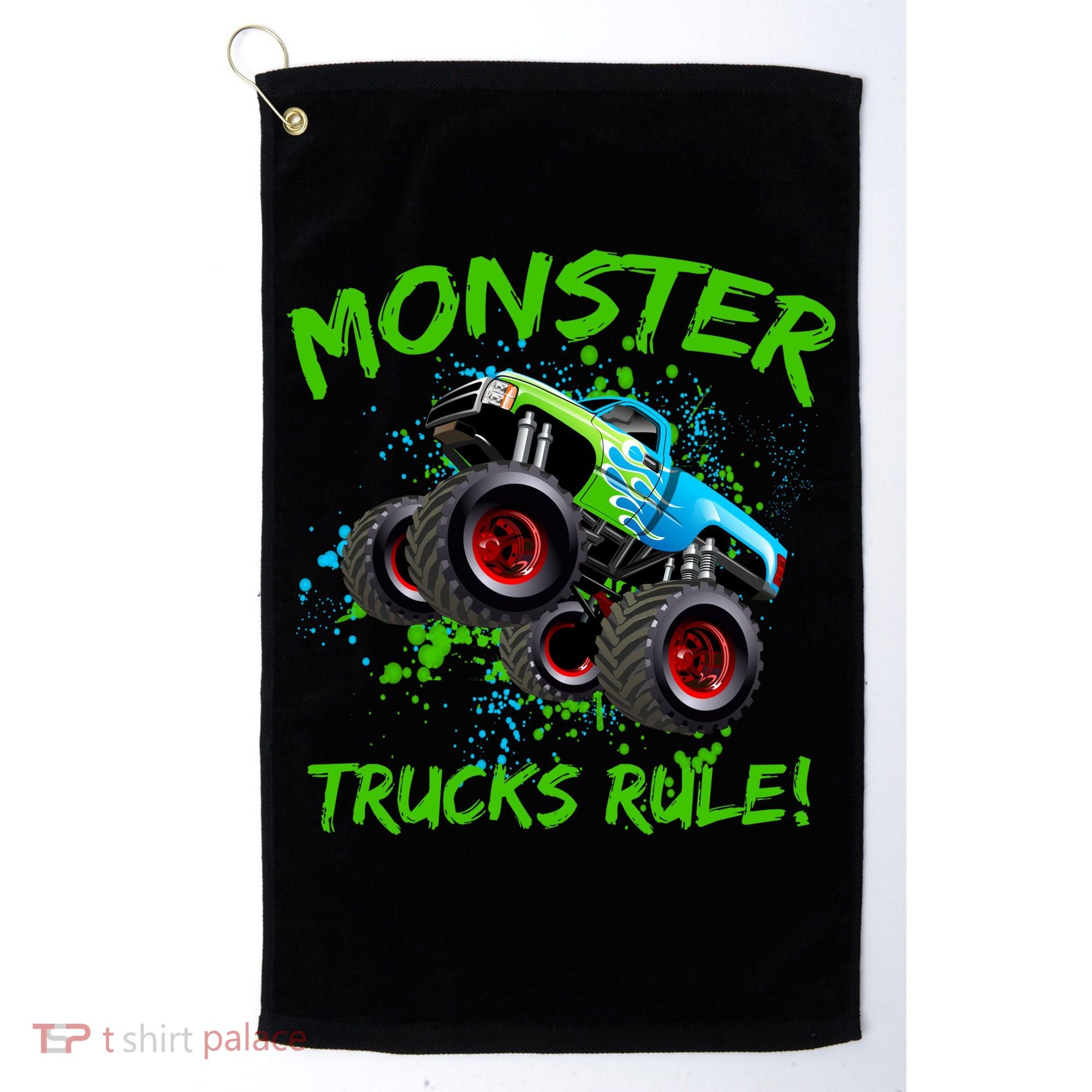 Monster Trucks Rule Golf Towel