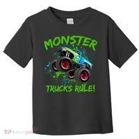 Monster Trucks Rule Toddler T-Shirt thumb 0