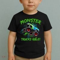 Monster Trucks Rule Toddler T-Shirt thumb 2