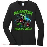 Monster Trucks Rule Women's Long Sleeve Shirt thumb 0