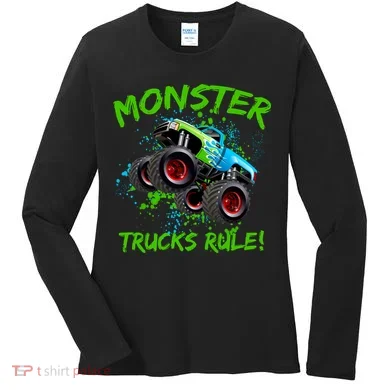 Monster Trucks Rule Women's Long Sleeve Shirt