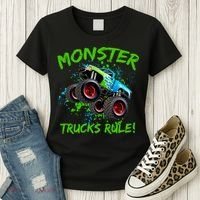 Monster Trucks Rule Women's T-Shirt thumb 3