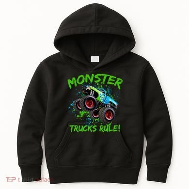 Monster Trucks Rule Kids Hoodie