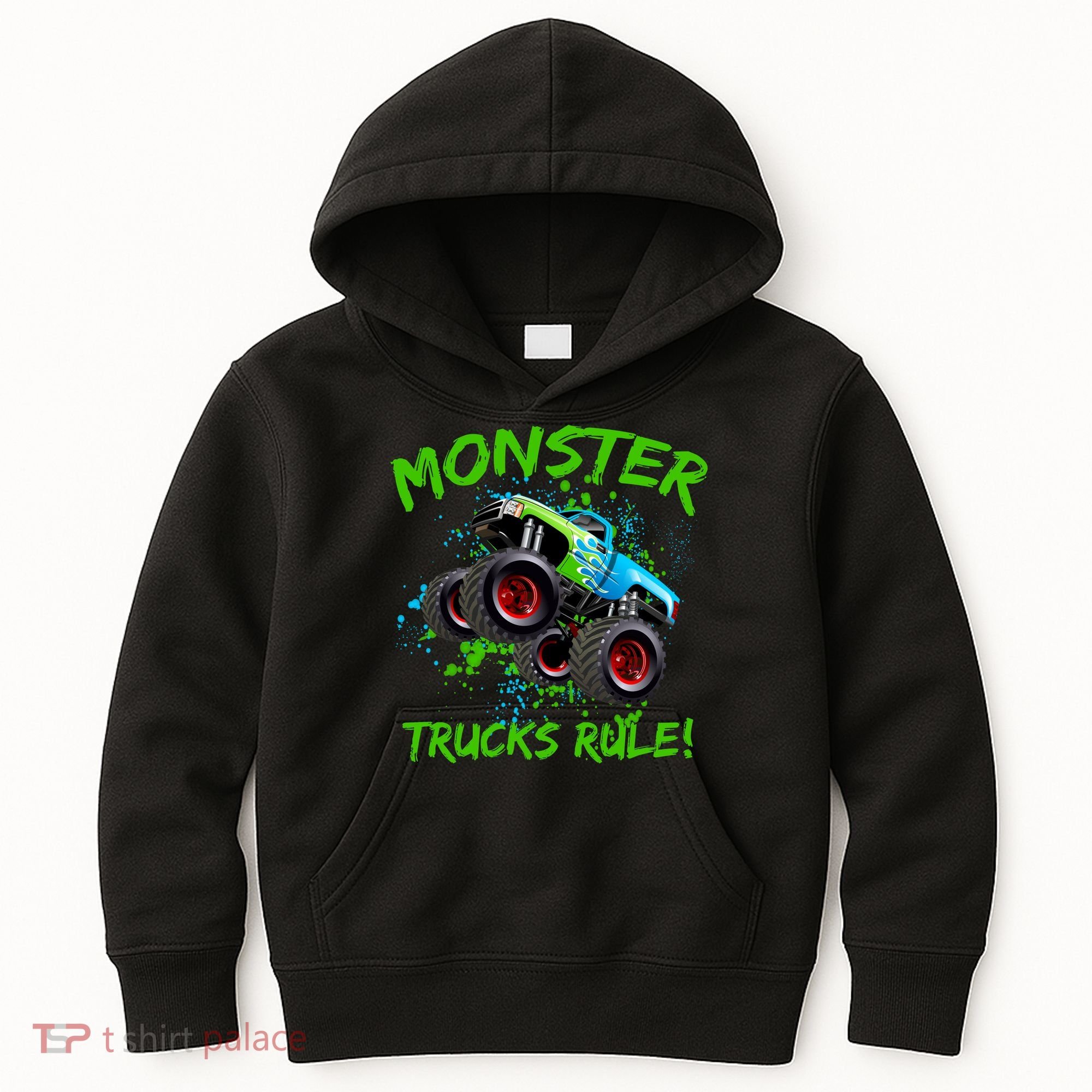 Monster Trucks Rule Kids Hoodie