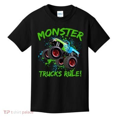 Monster Trucks Rule Kids T-Shirt