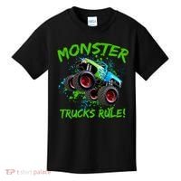 Monster Trucks Rule Kids T-Shirt thumb 0