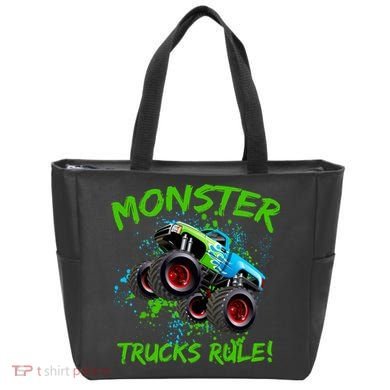 Monster Trucks Rule Tote Bag