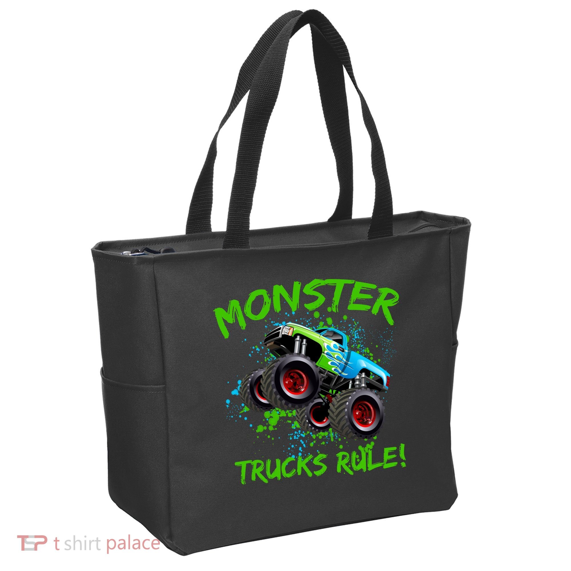 Monster Trucks Rule Tote Bag