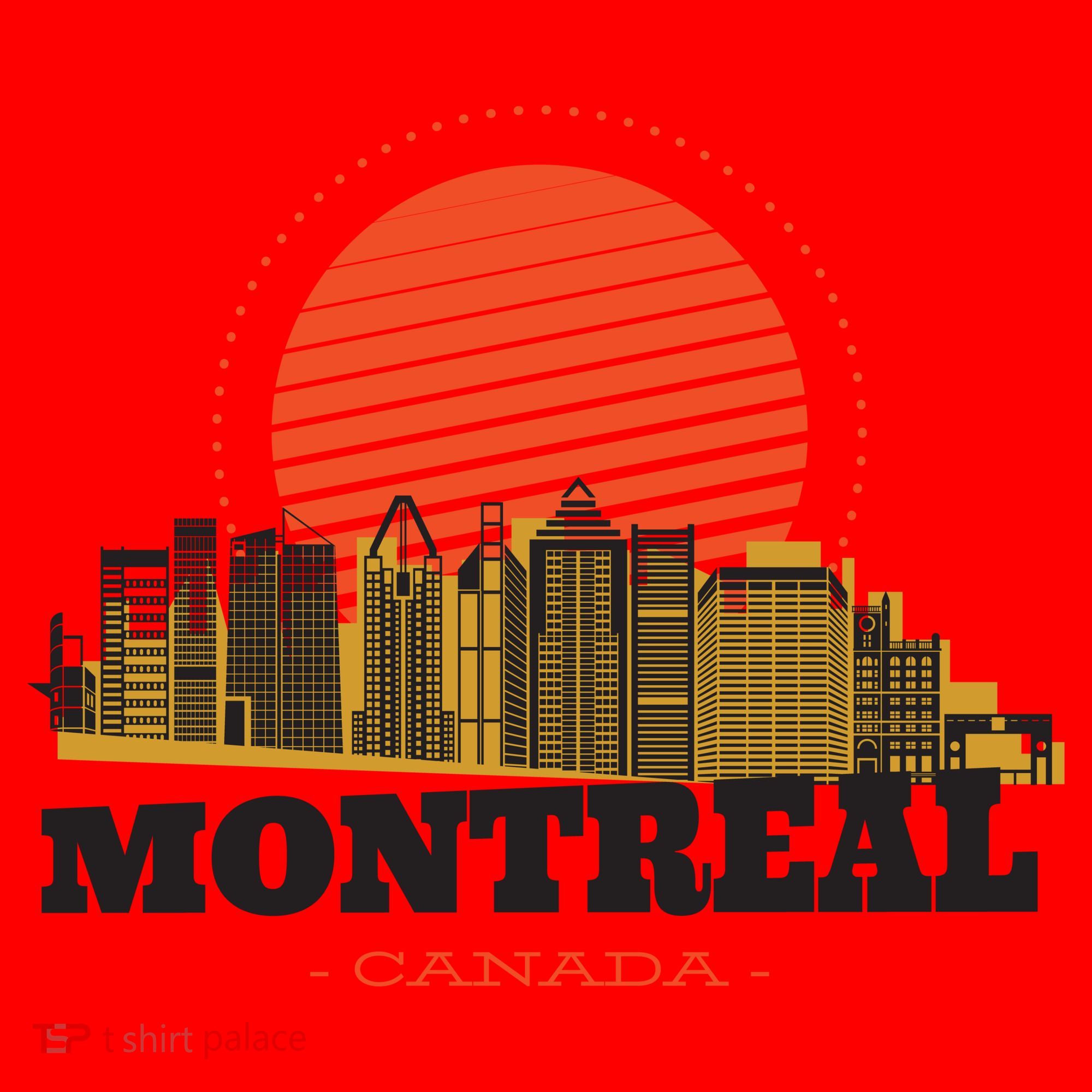 Montreal Canada Skyline Santa Hat