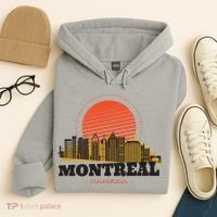 Montreal Canada Skyline Hoodie thumb 4