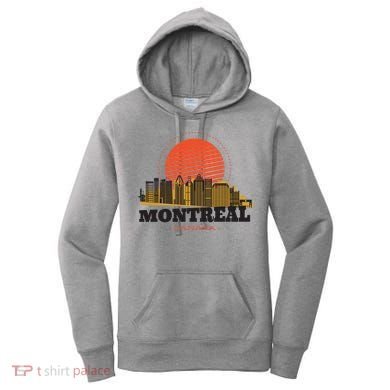 Montreal Canada Skyline Women's Hoodie