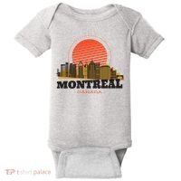 Montreal Canada Skyline Baby Bodysuit thumb 0