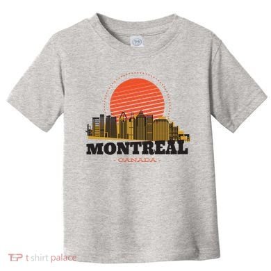 Montreal Canada Skyline Toddler T-Shirt