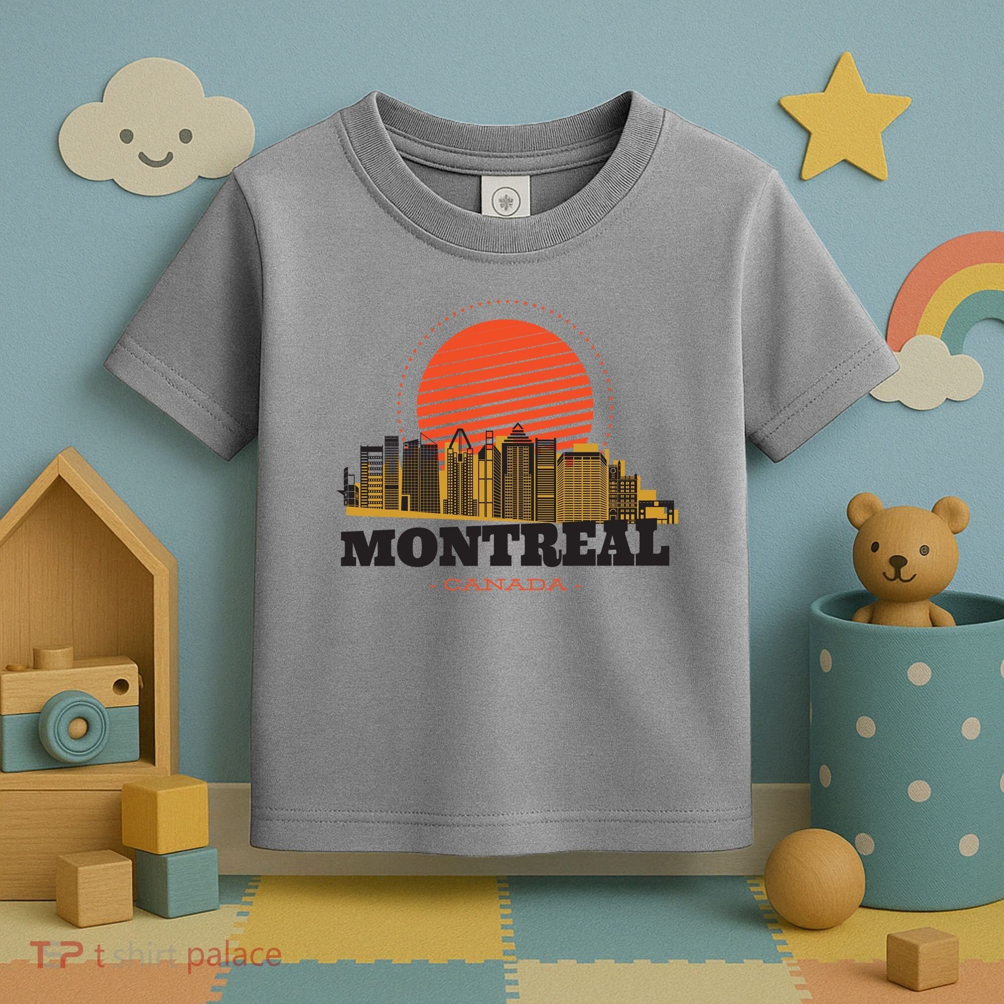 Montreal Canada Skyline Toddler T-Shirt